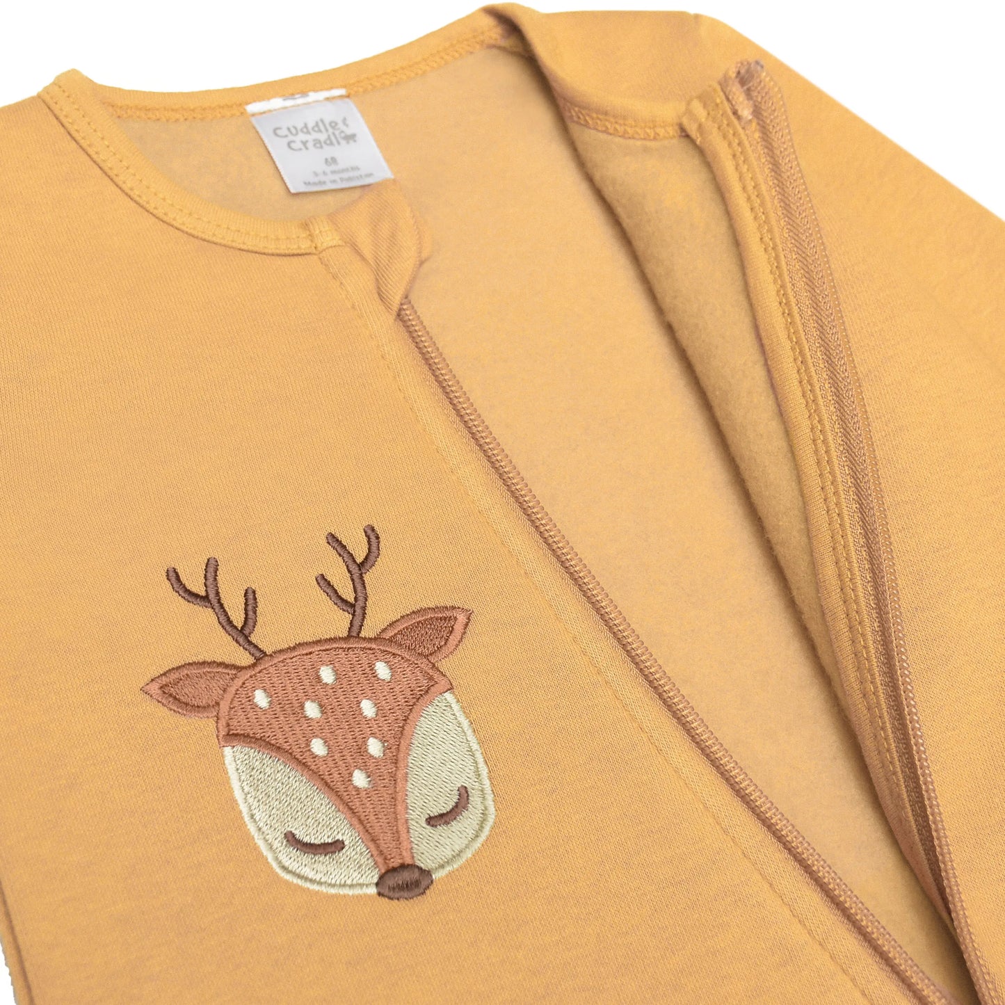 Baby Fleece Full Length Romper (Deer)