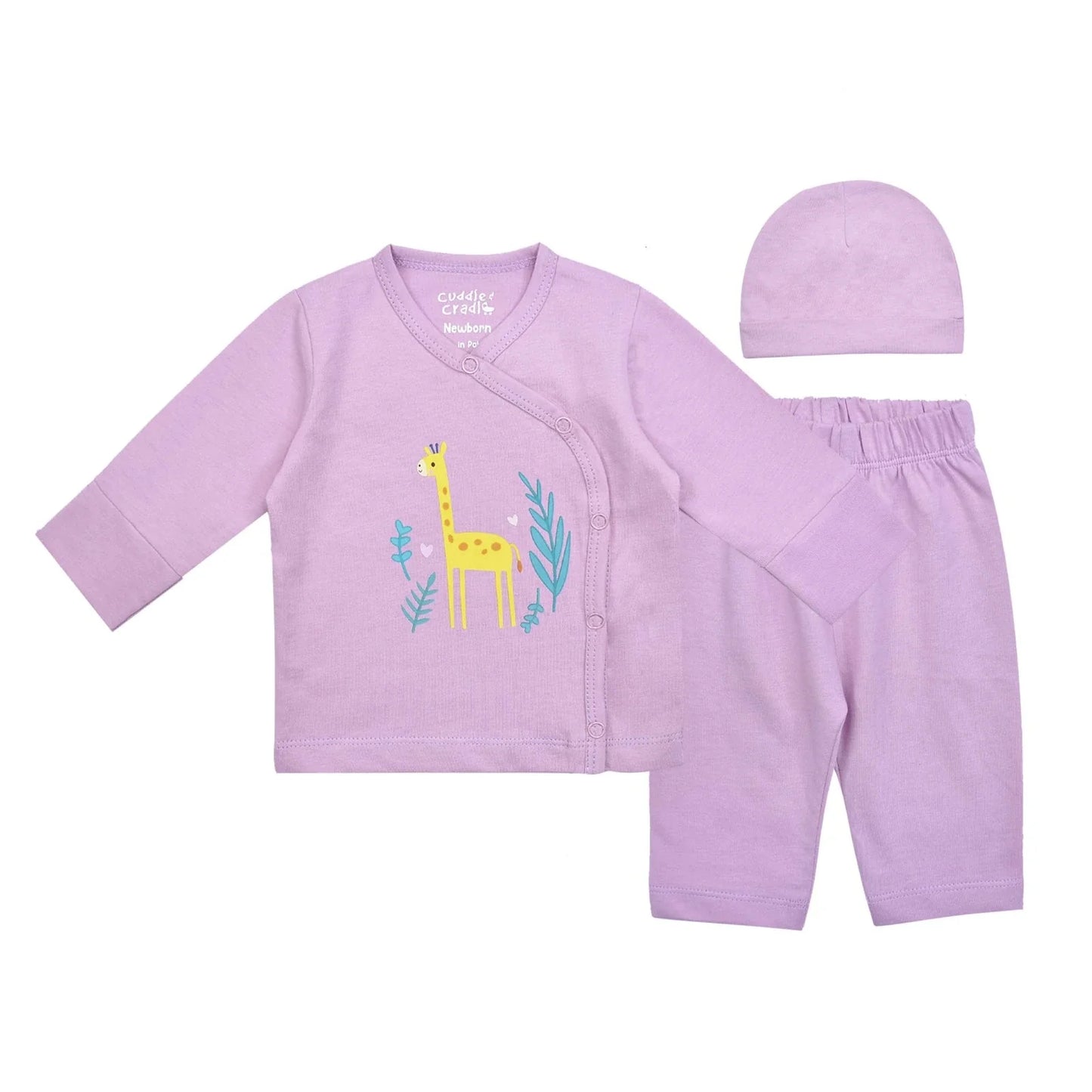 Baby Gift Set of 3 pcs (Giraffe)